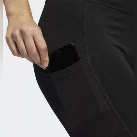 Adidas Aero Ready 7/8 3-Stripe Active Black High Waist Leggings size Small - Picture 3 of 14